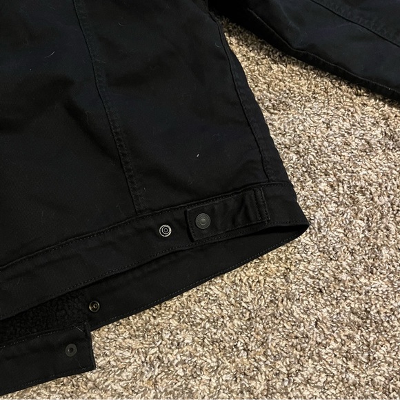 NWT Levi’s Sherpa Original Trucker Jean Jacket Black L - Picture 7 of 10